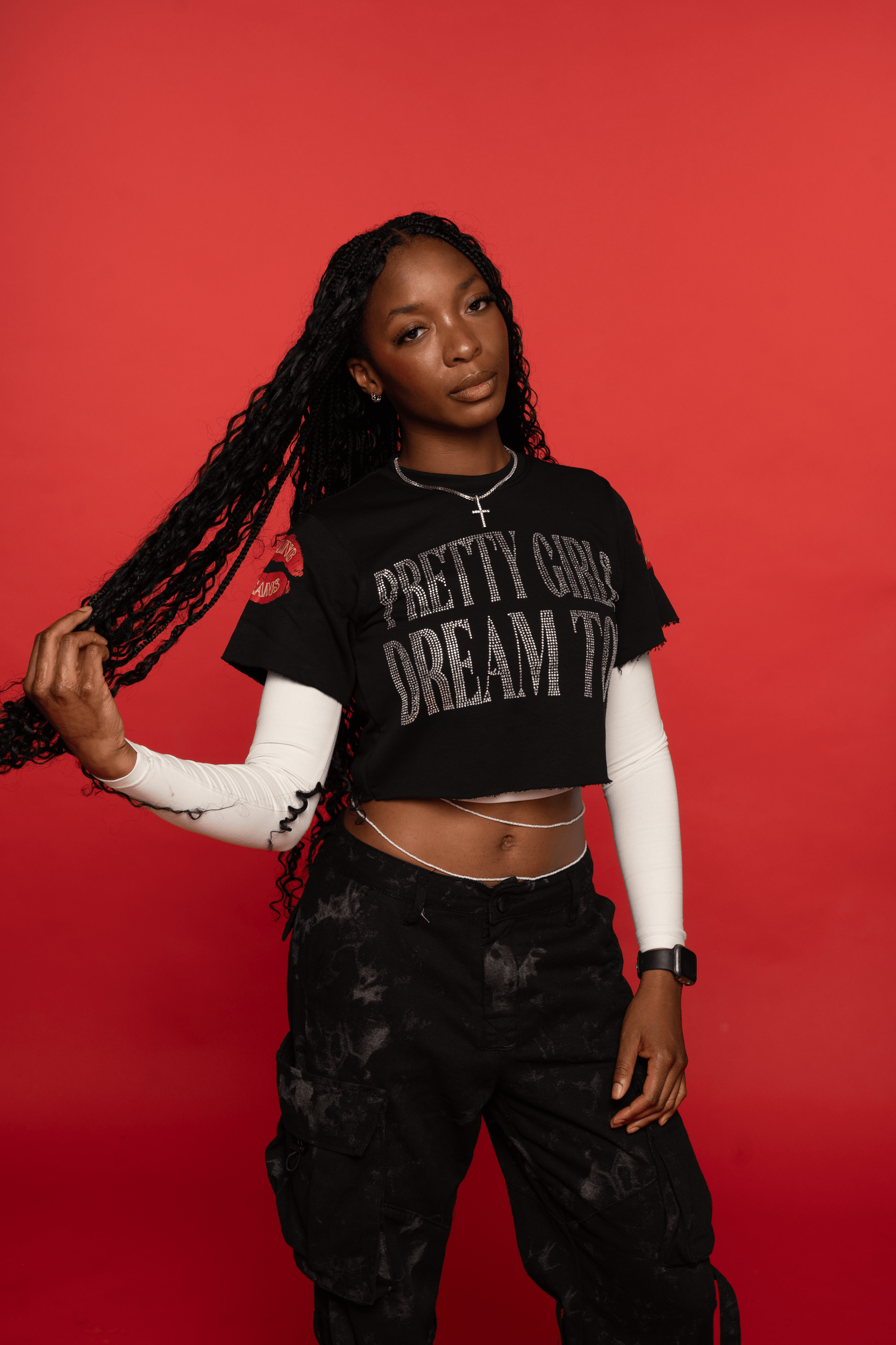 "Pretty Girls Dream Too" Women's Cropped T